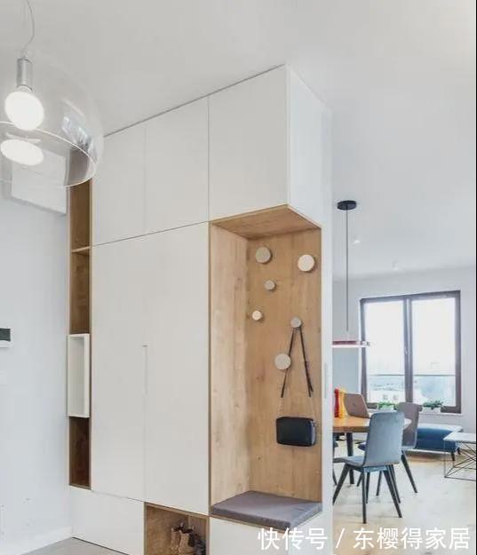 玄关柜|门后2㎡地也不要放过,想法子用来置物,聪明人都这样设计了