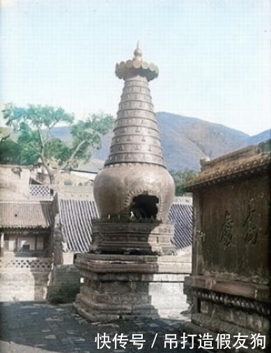 老照片：1907年五台山，显通寺、竹林寺、清凉寺等庙宇景观！