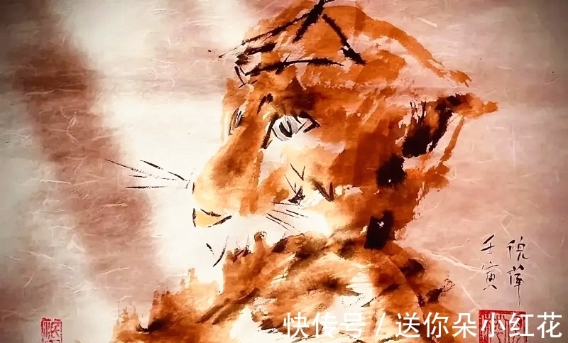 中国传统文化!倪萍一幅画曾拍出150万,虎年画虎画惹争议,被嘲笑形同尿渍