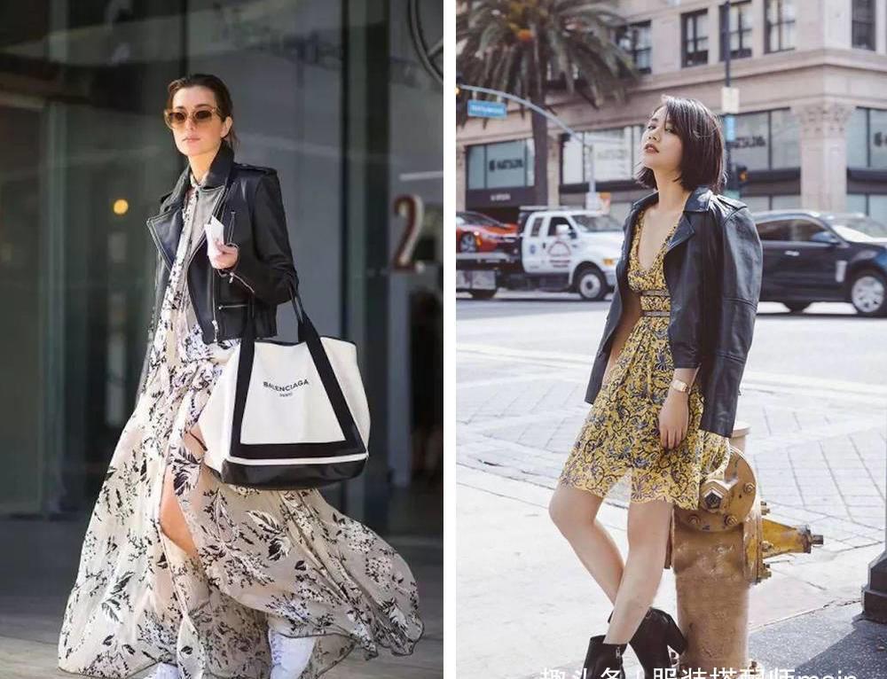 搞定|印花连衣裙+外套,5款造型搞定空调屋穿搭,时髦温度两手抓