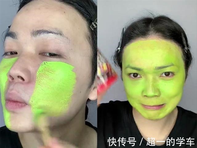 美妆博主 用巧克力豆随机化妆有多难博主涂绿粉底画蓝眉毛,全妆却超惊艳!