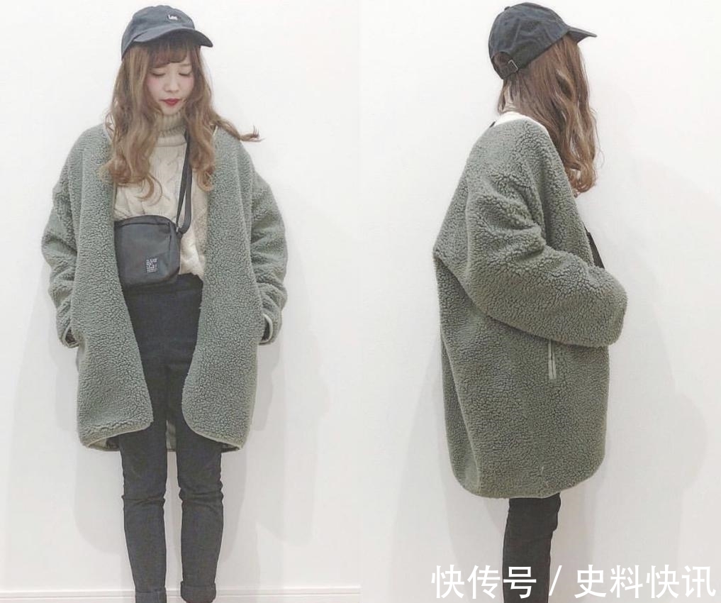 羊羔毛|谁说过年一定要穿红色?小个子女生过年这样穿,比红色更耐看
