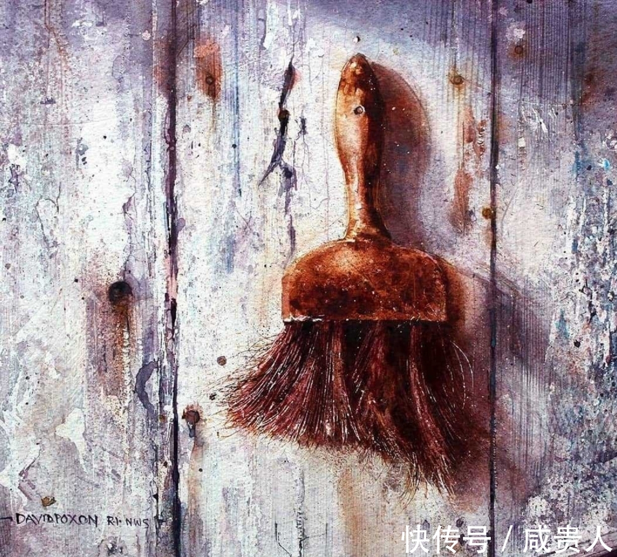 大卫·波克森@看着他的作品,内心会有一种莫名的震撼——水彩大师大卫·波克森