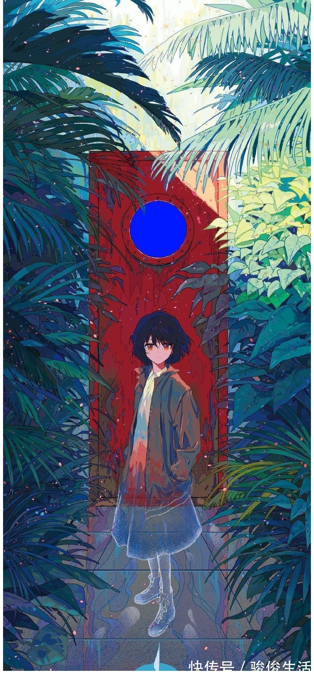 色彩|清爽的夏日插画,斑驳光影的融入,更是增添了绚丽色彩