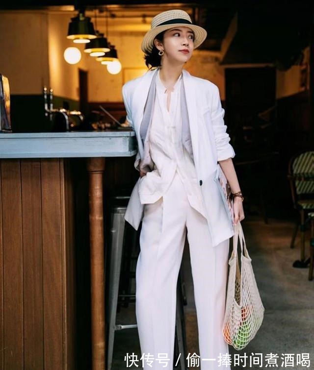 西装裤 不懂“小白裤”请别乱穿，它的最美搭配在这里，高级洋气又显气场
