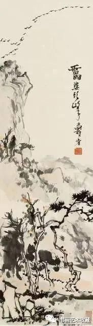 溪山烟雨|国画名家:潘天寿山水画50幅赏析