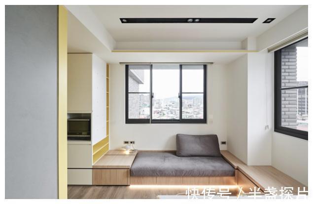 空间|40㎡两房一厅,全屋打满柜子,称得到上小户型“教科书”式设计!