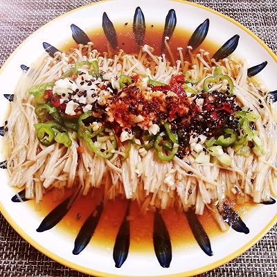 金针菇汁|蒜蓉蒸金针菇
