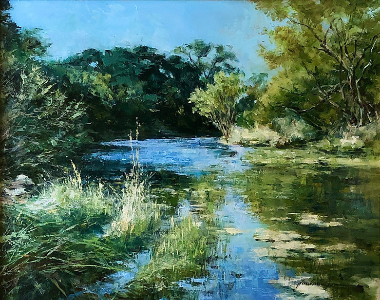 乡村@风景·乡村小景:美国油画家 约翰·奥斯汀·汉娜 的作品欣赏