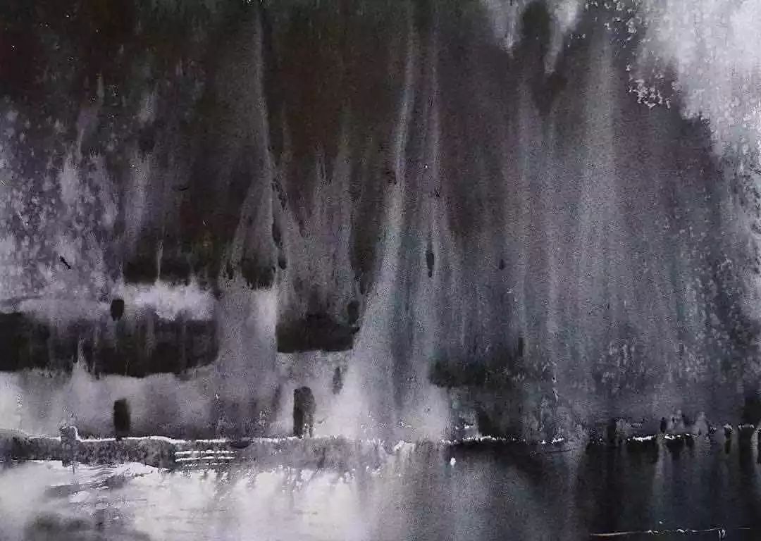 画家&秘鲁画家 尼古拉斯 水墨淋漓的水彩画