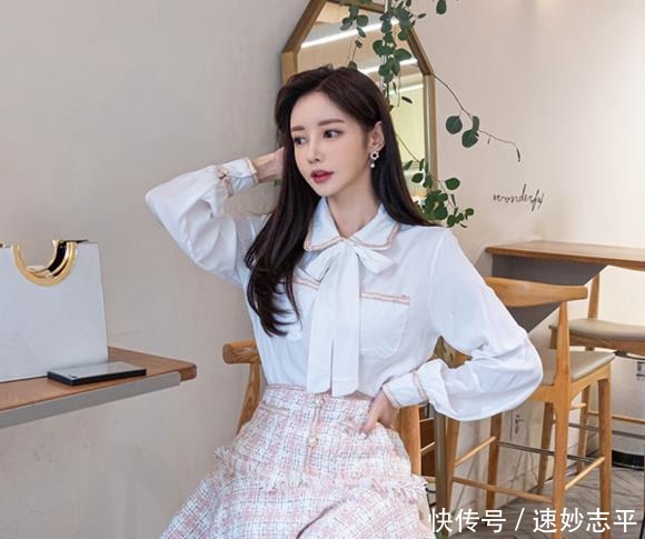  糖果|超美珠珠：泡芙蕾丝娇柔淡粉拼搭糖果裙！