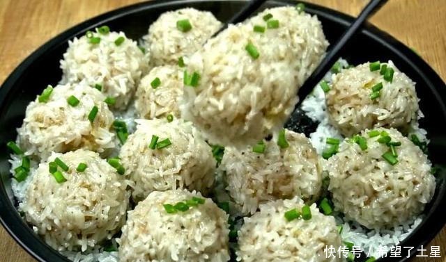 糯米土豆肉丸子|天冷,宁可不吃肉,也要吃它,入锅一蒸清淡又营养,比吃肉香多了