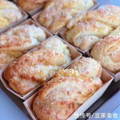 口齿留香好吃又快手椰蓉吐司