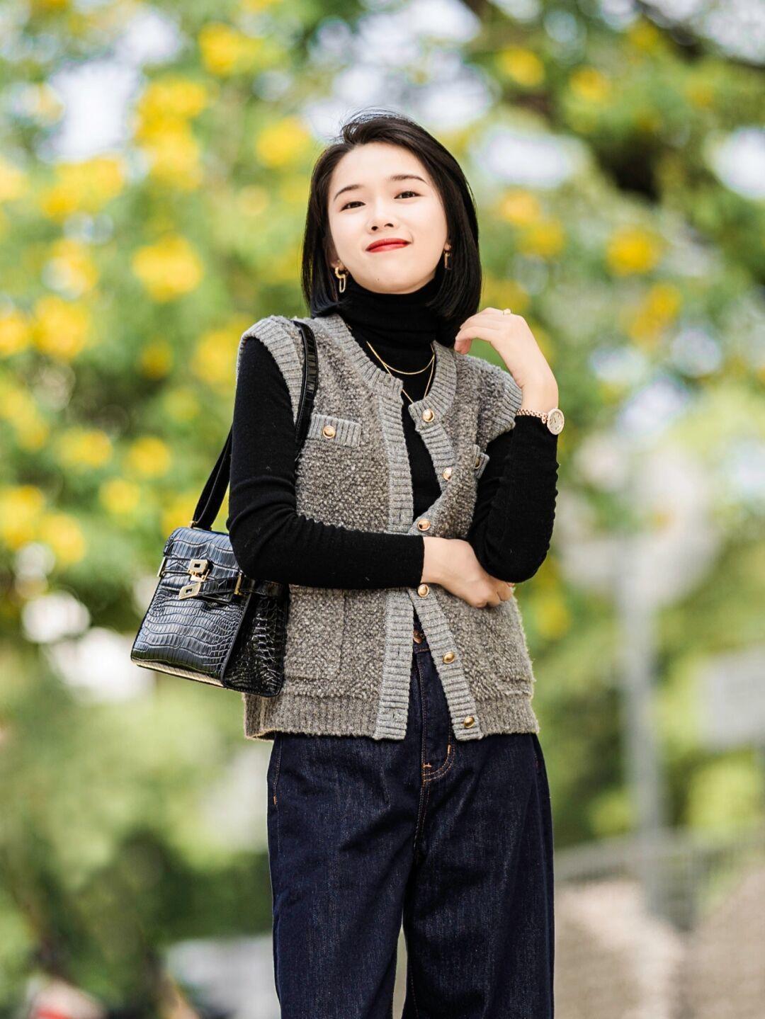 毛呢|冬天想要穿出高级感?一定要试一试灰色和粉色的搭配,高级又时尚!