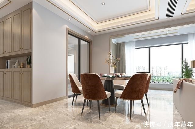 客餐厅|159平米现代风,客厅和餐厅连在一体视野开拓,非常的通透大气!