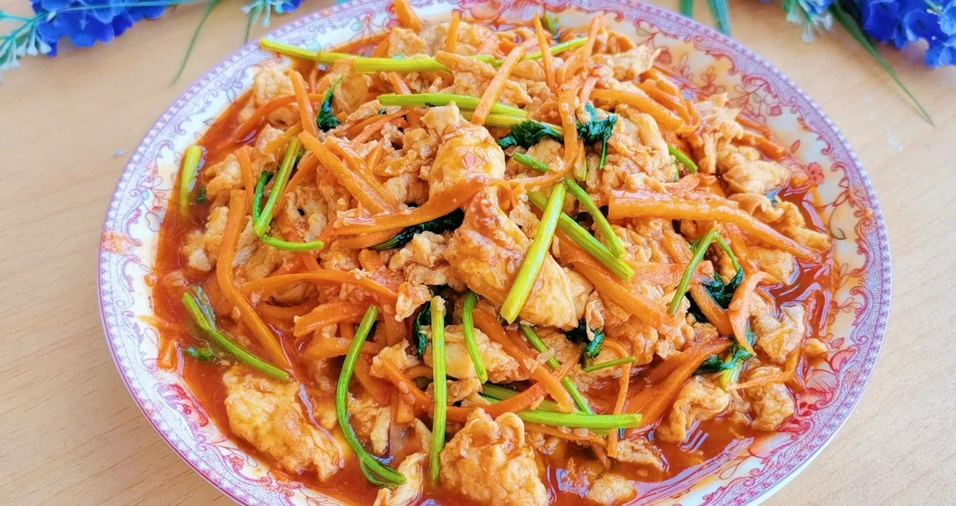 灵魂酱汁炒蛋，鲜香嫩滑，拌面下饭都好香，比肉还香，老少都爱吃