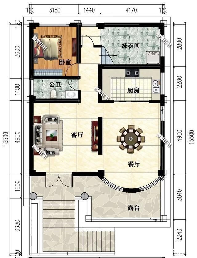 主卧室|带架空层设计的四层别墅,第一栋宽9米,造型照样大气