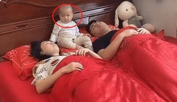 兴趣爱好|一家三口睡觉走红:爸妈装疯卖傻,好一对“戏精”,宝宝一脸茫然