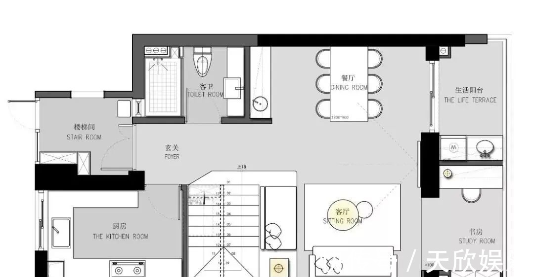 客厅|135㎡现代简约，高级时尚黑白灰，生活舒适而唯美