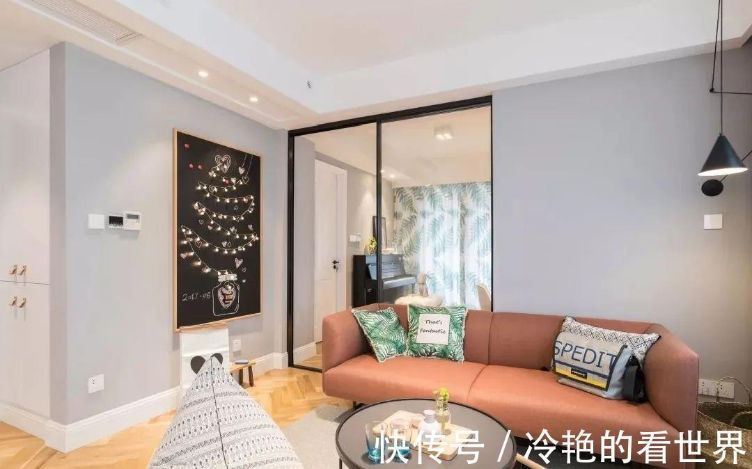 色调|89㎡北欧风小户型,低调灰+白色+原木色设计,打造温馨小家