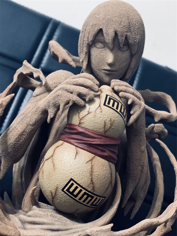 沙子|土豪晒我爱罗砂之守护手办,放大身后的加瑠罗,沙子是真的?