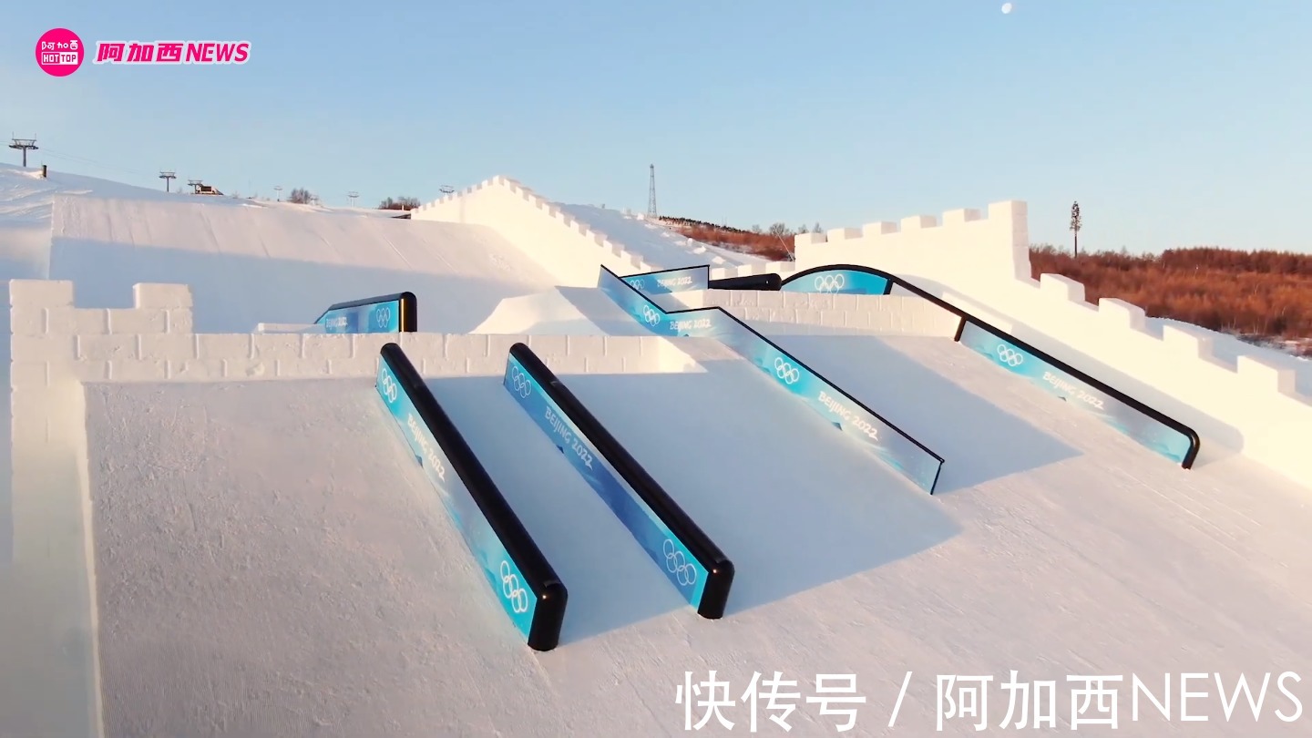 坡面|?当外国人看到2022北京冬奥会长城主题赛道,会有什么反应呢?