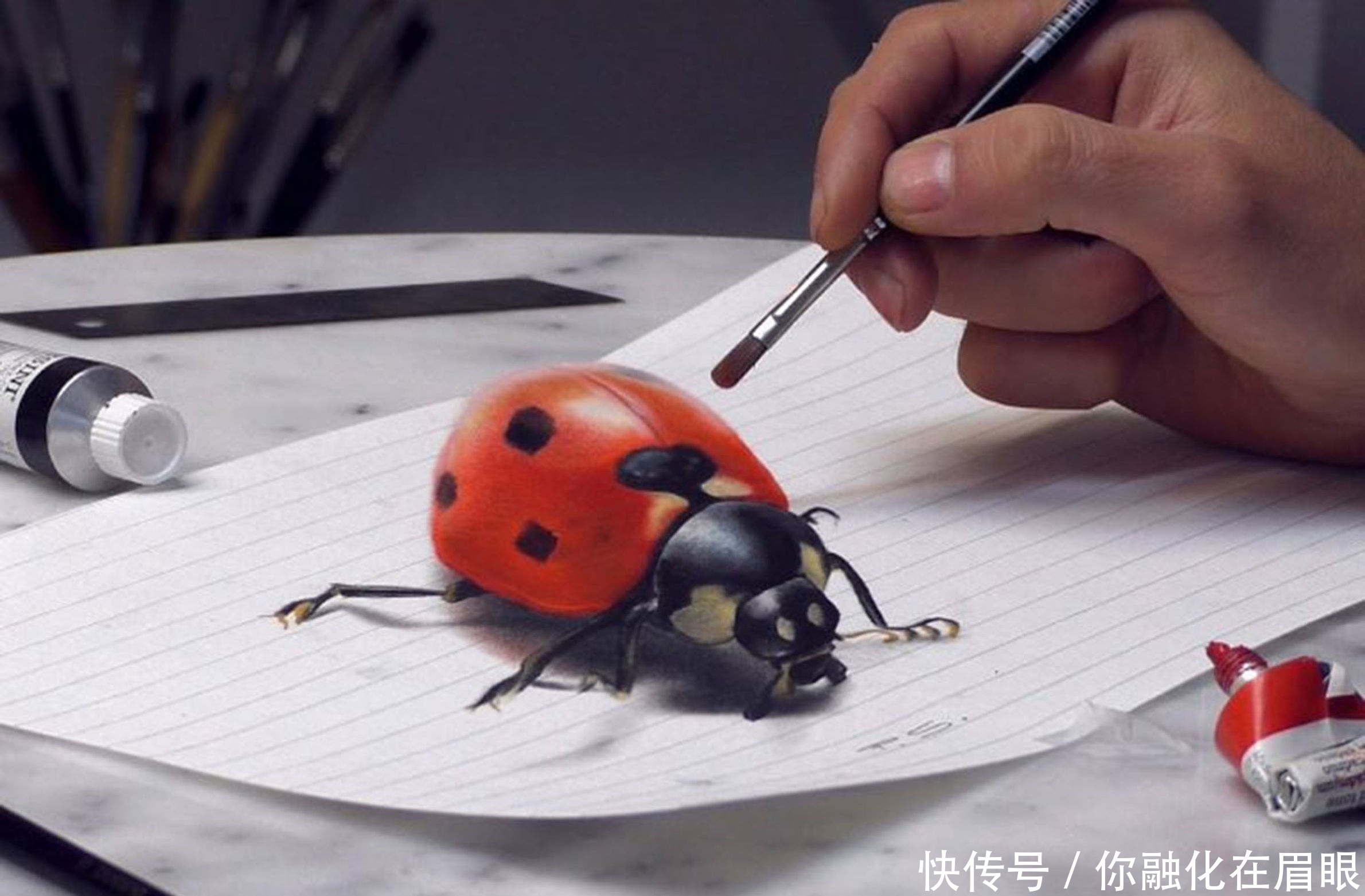 这些手绘的3D立体画,比真实的还真!