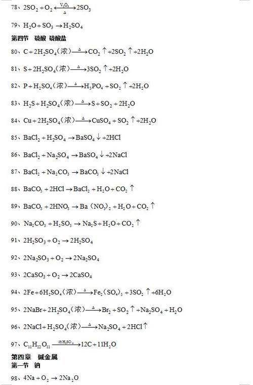 化学|轻松搞定高考化学拦路虎——高中化学方程式