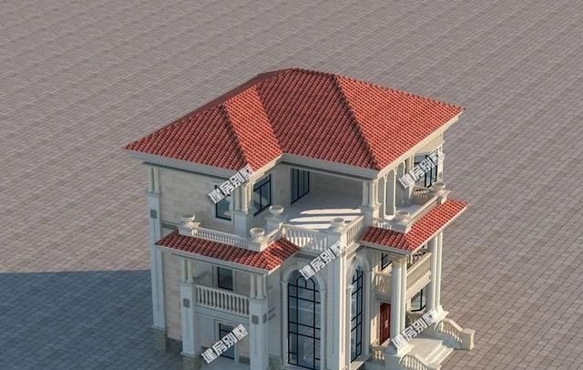 旋转楼梯|50万就可以在老家盖豪宅，配挑空客厅和旋转楼梯，每一面都很美