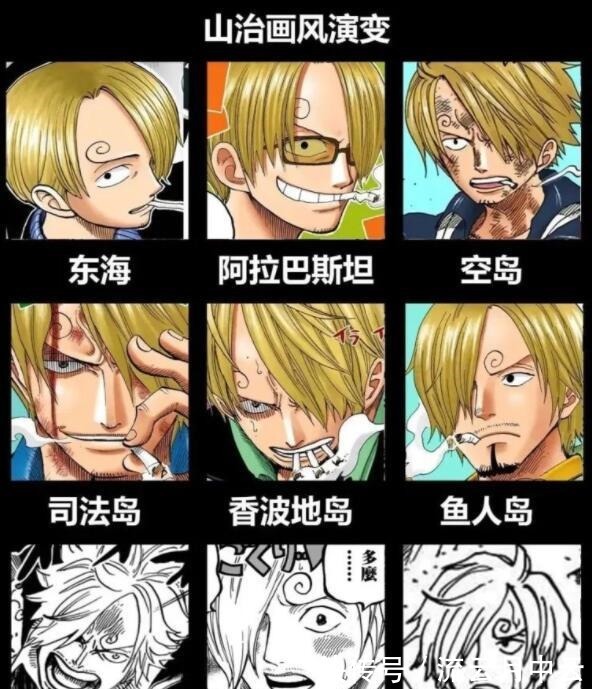 草帽海贼团|海贼王回顾过往,草帽海贼团画风对比,乔巴越来越可爱了