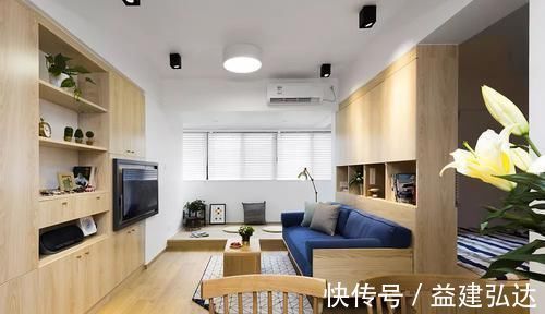 小户型|阳台纳入客厅后,靠窗的这1㎡居然让家里多出一间房!不要太实用