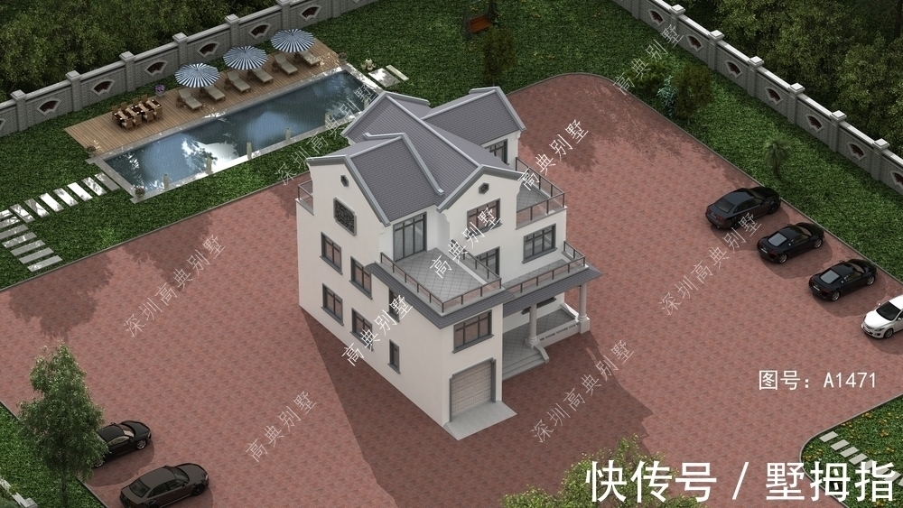 自建房|新中式别墅越来越受欢迎，下面这款自建房你喜欢吗？外观经典好看