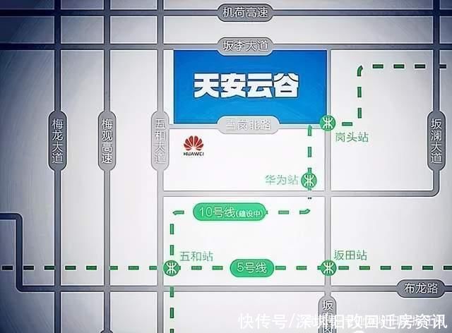 地铁|龙岗区坂田街道岗头社区，天安云谷城市更新项目，名校+地铁