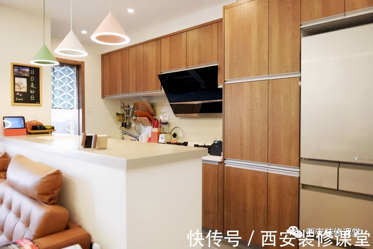 水吧台|85㎡两室新家,打造日式婚房