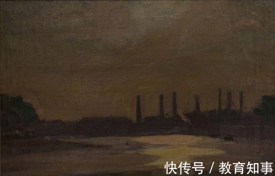 色块|后印象派的油画，造型扎实，色彩大胆的英伦式风景画