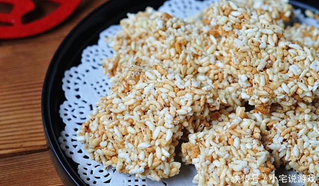 大米丢进锅里,个个爆开花,简单3步,轻松做成米花糖,超健康!