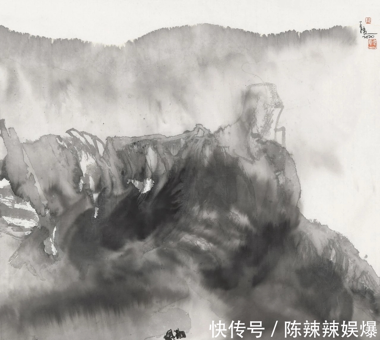 水墨山水画&女画家中的佼佼者|韩一水墨山水画