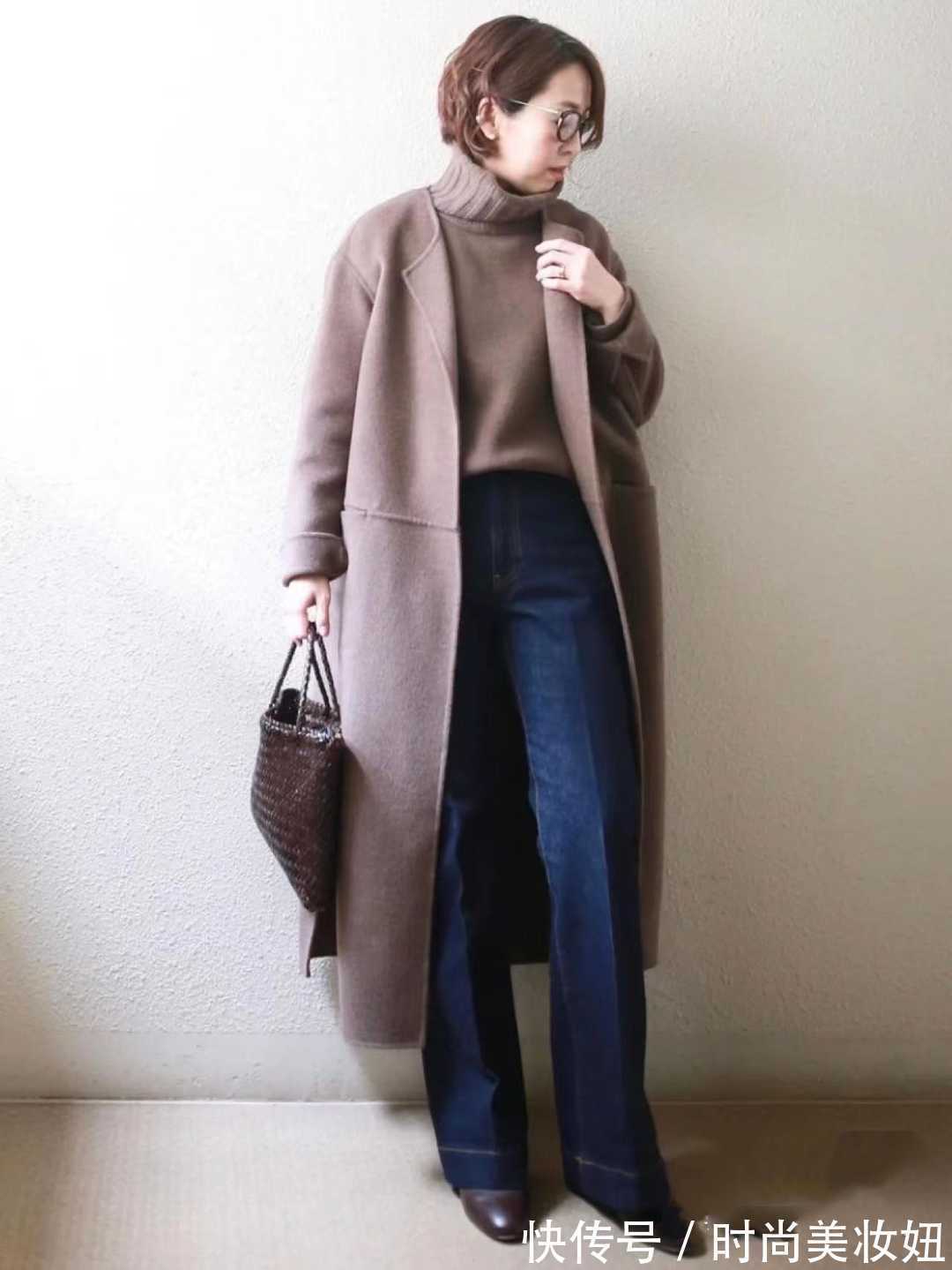 大衣 撑起整个冬天的“大衣”穿搭,40+小个子搭配示范,优雅高级