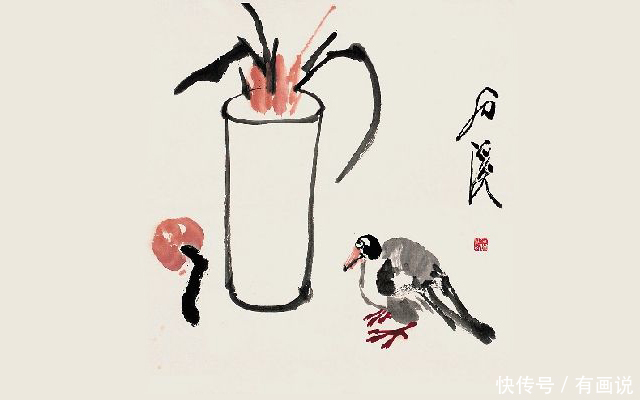 扫地僧|修车老头摆摊卖字画,自称超过齐白石,是狂妄还是真有水平