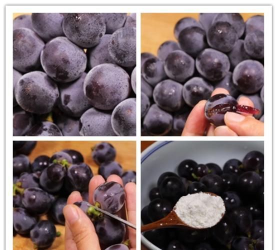 葡萄果粒|葡萄用盐和面粉洗，等于吃虫卵，教你一招，干净卫生脏东西都跑光
