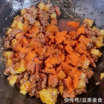  #味达美名厨福气汁，新春添口福#孜然土豆牛肉，烧烤味超解馋