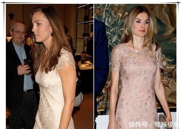 凯特|凯特王妃和西班牙王后撞衫,从长裙到婚纱,还是年轻有优势