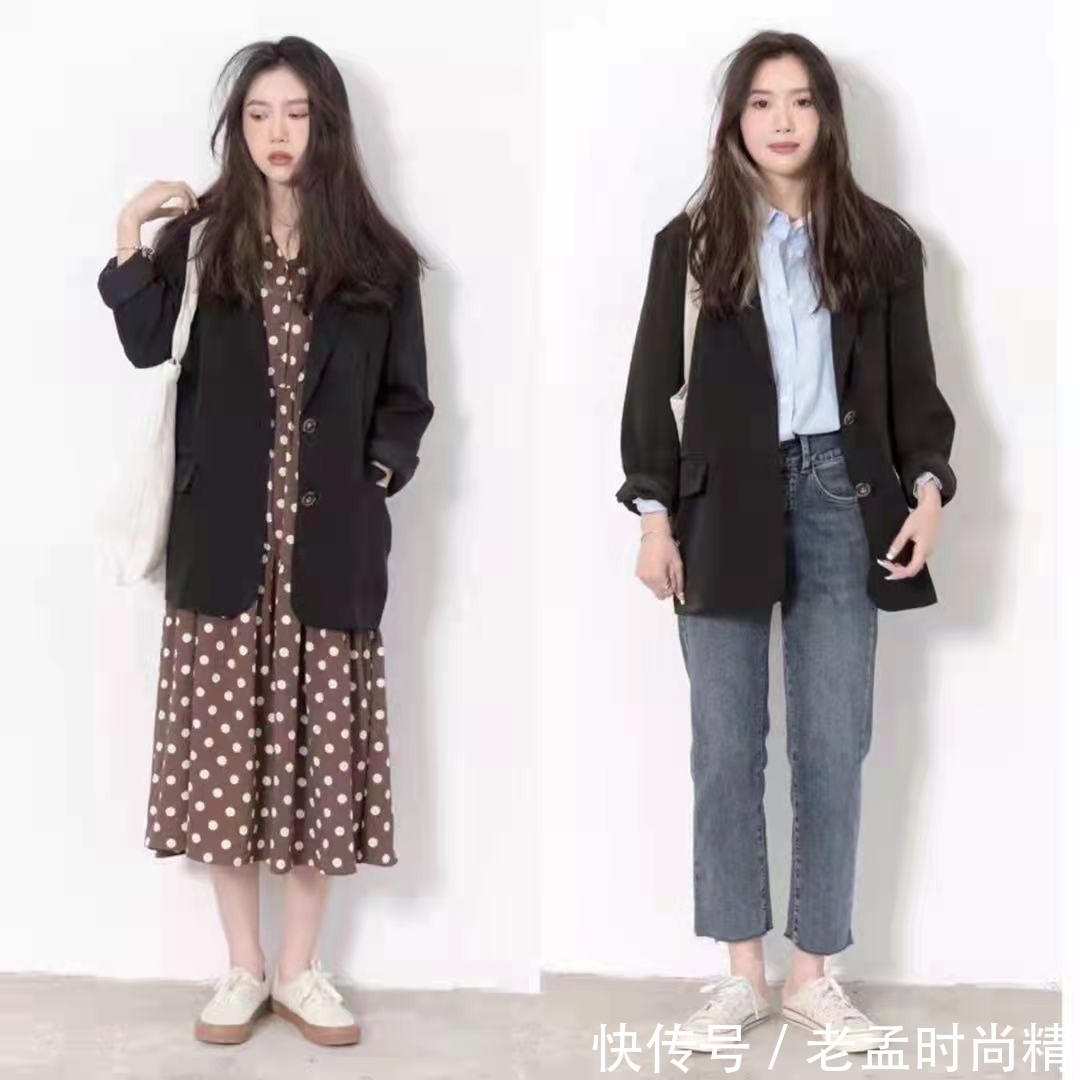 复古|秋天“小西装”怎么穿?这么穿复古休闲