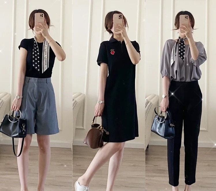 小个子|155-165小个子女生看过来,学这位博主这样搭配,提高腰线显身材