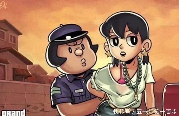 小夫|毁童年“暴走版”哆啦A梦,小叮当成了恶犬,静香成暗黑女王