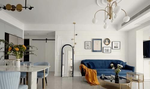 小户型|她把85㎡小户型,装成轻奢现代欧式风,复古又摩登,太漂亮了!