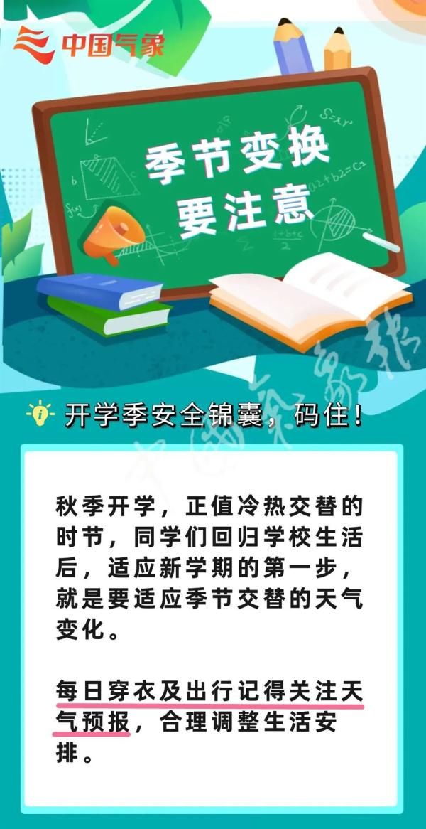 锦囊|开学了！季节交替，这8条必备安全锦囊请收好！