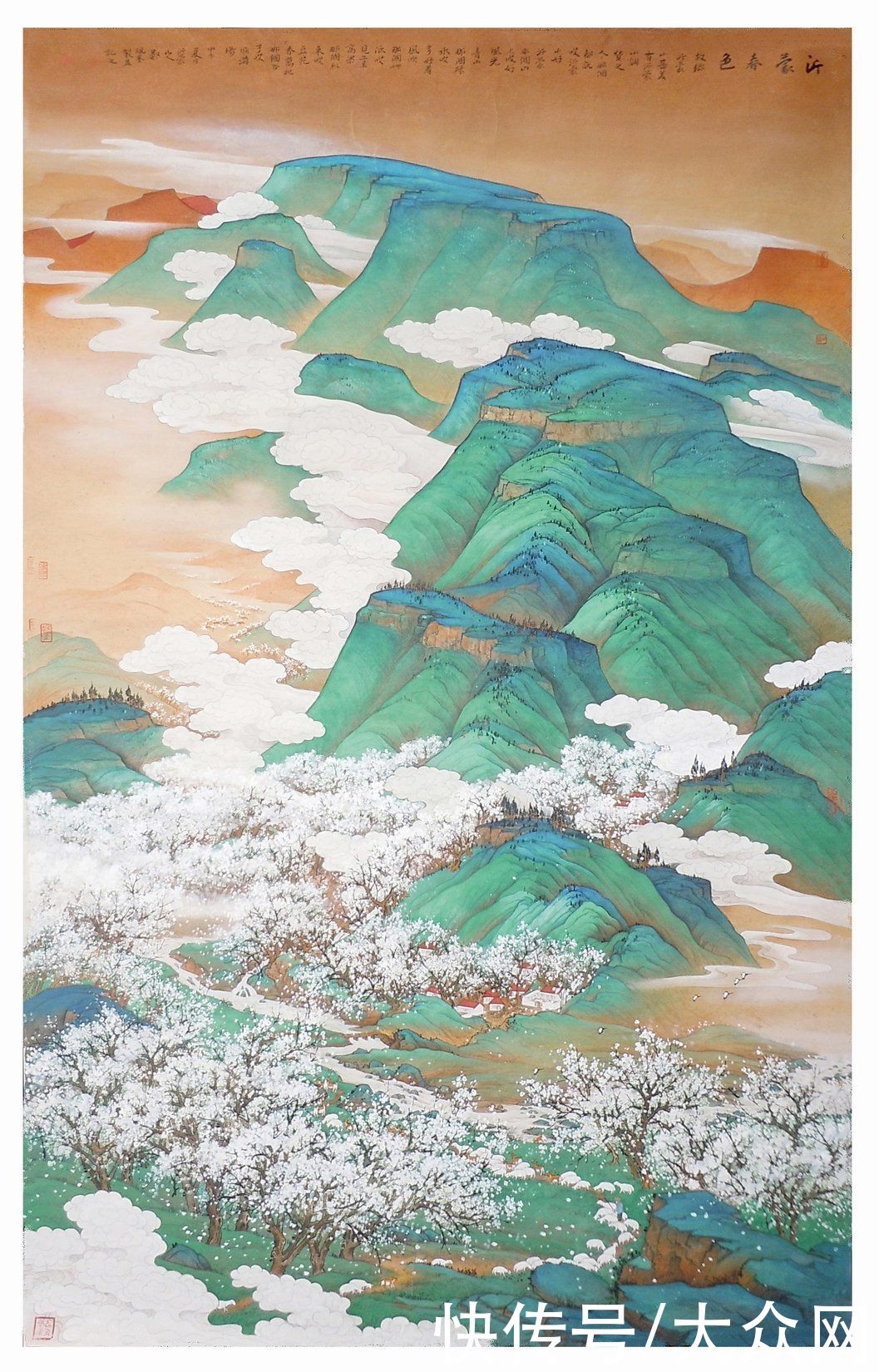 画笔|2米水墨长卷！沂蒙籍画家用画笔还原核酸检测现场，记录感人瞬间