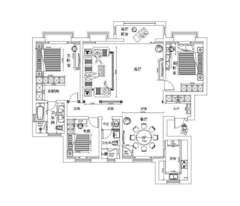 套城|180平米的三居室，运用美式的装修风格效果是怎样的？