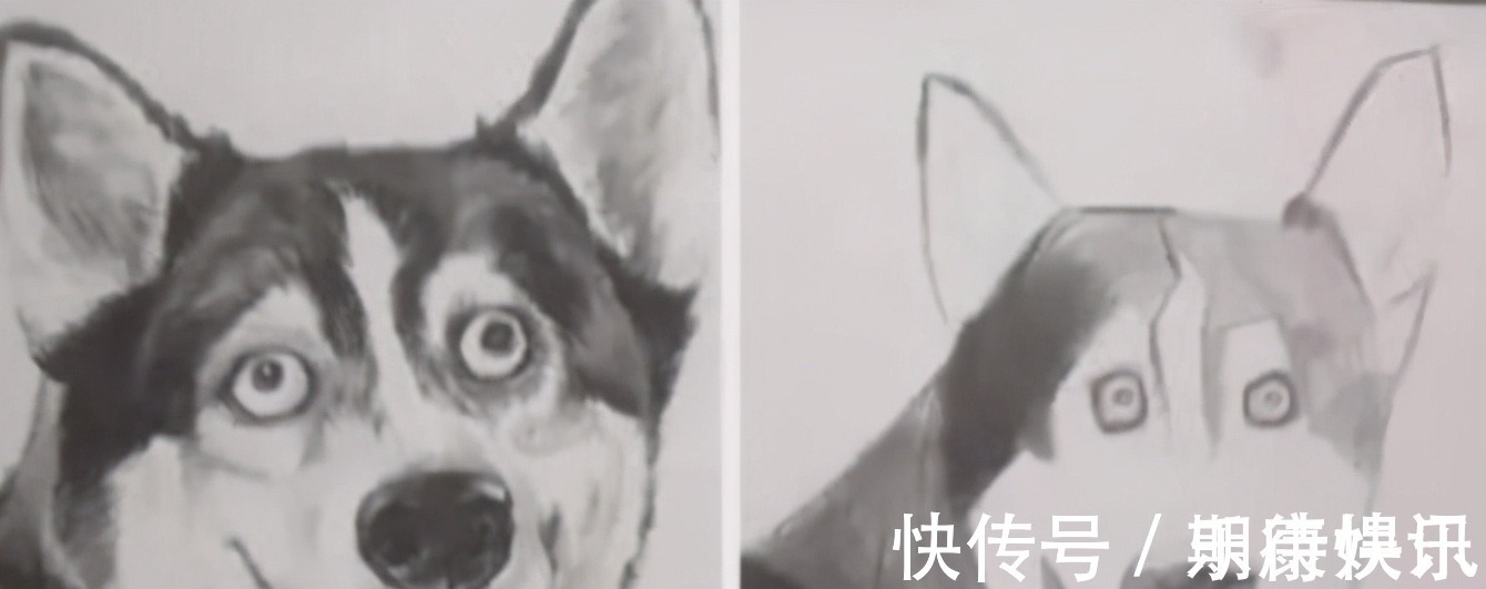 学生们&当美术生画到一半不耐烦,画风逐渐沙雕,半成品宛如“翻车现场”